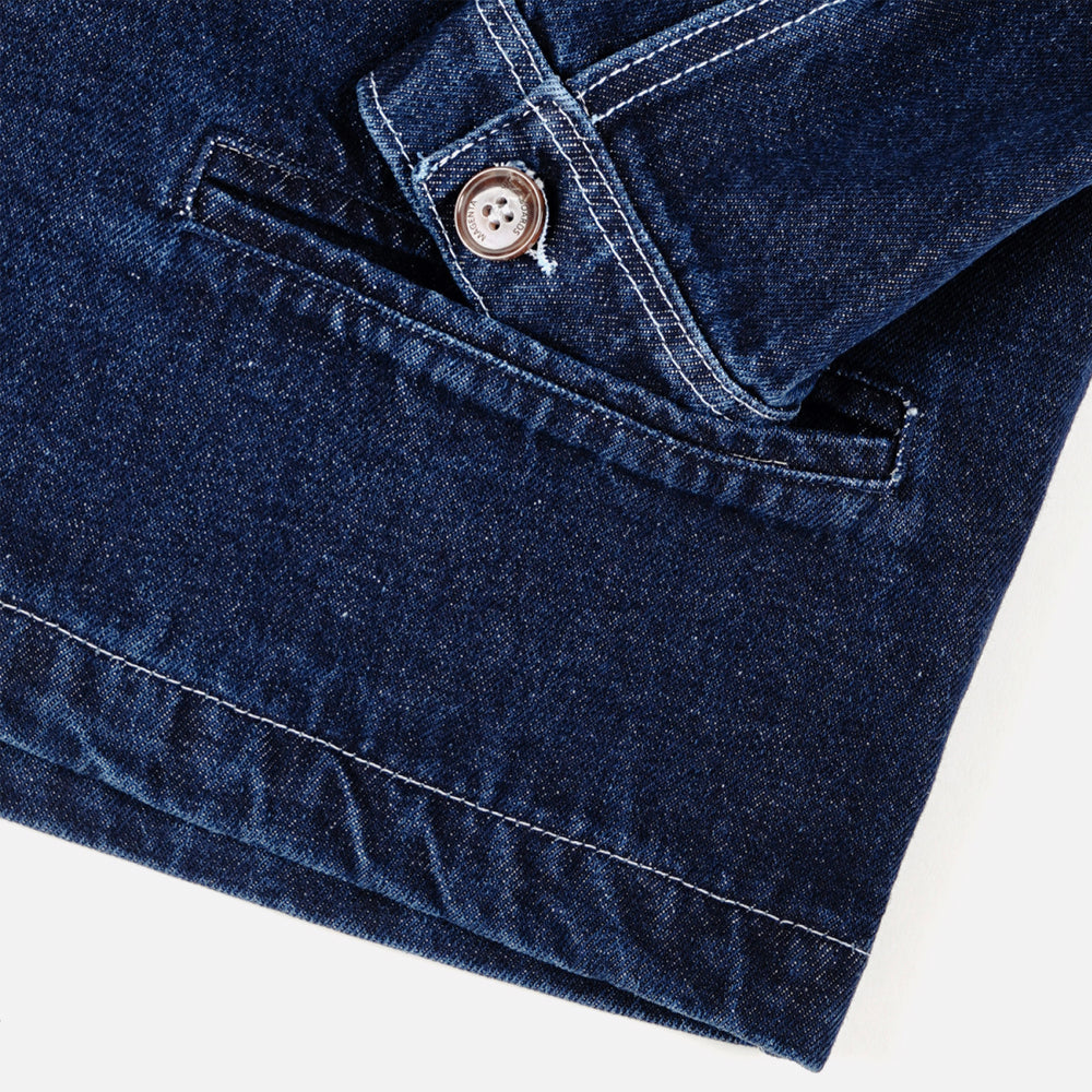 Magenta jacket Atelier blue denim