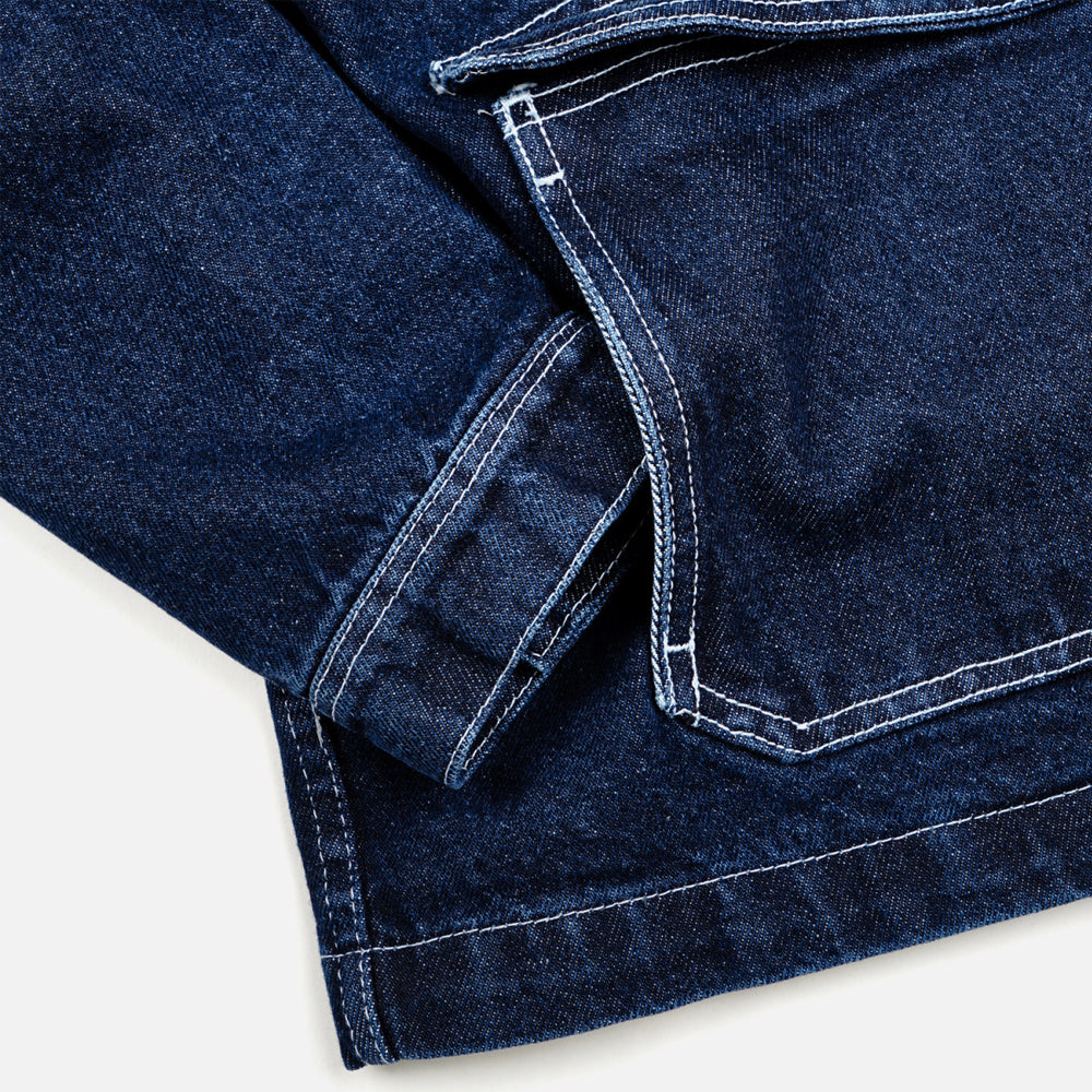 Magenta jacket Atelier blue denim