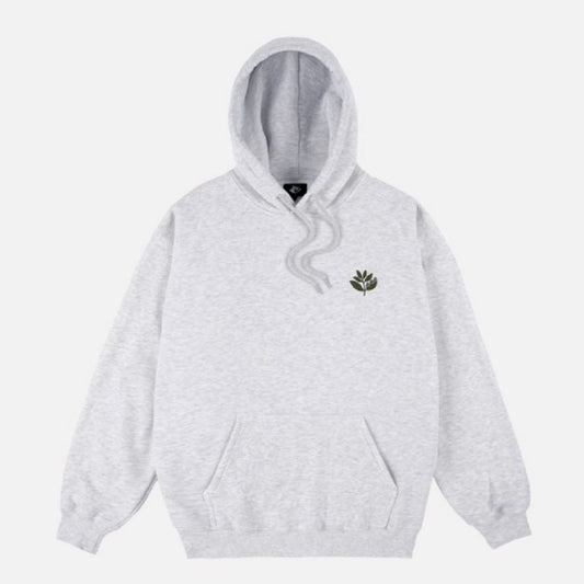 Magenta hoodie SF Plant ash grey