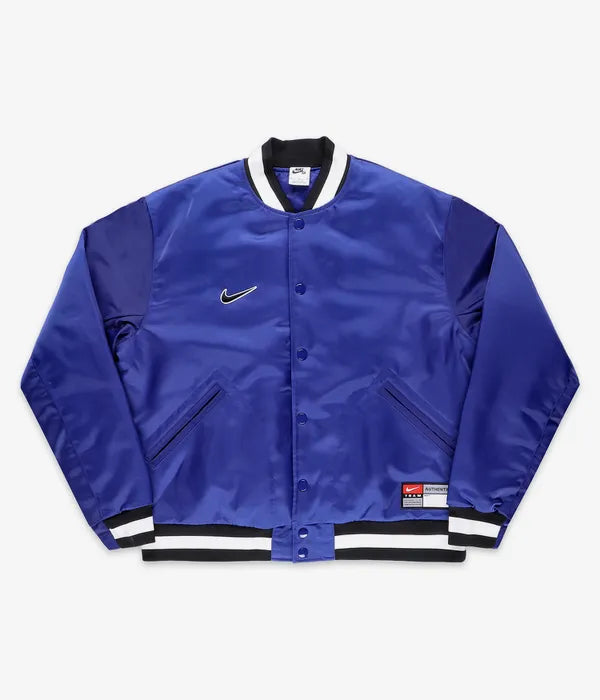 Nike SB jacket MLB Varsity deep royal blue black white white