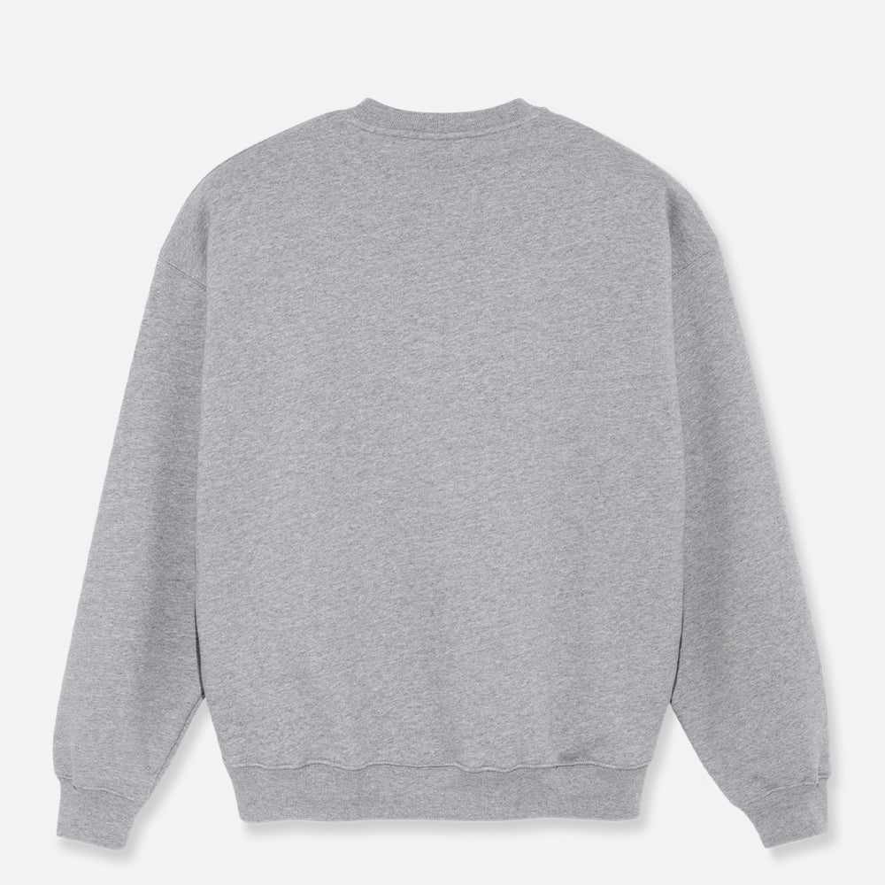 Polar crewneck Ornament Logo heather grey