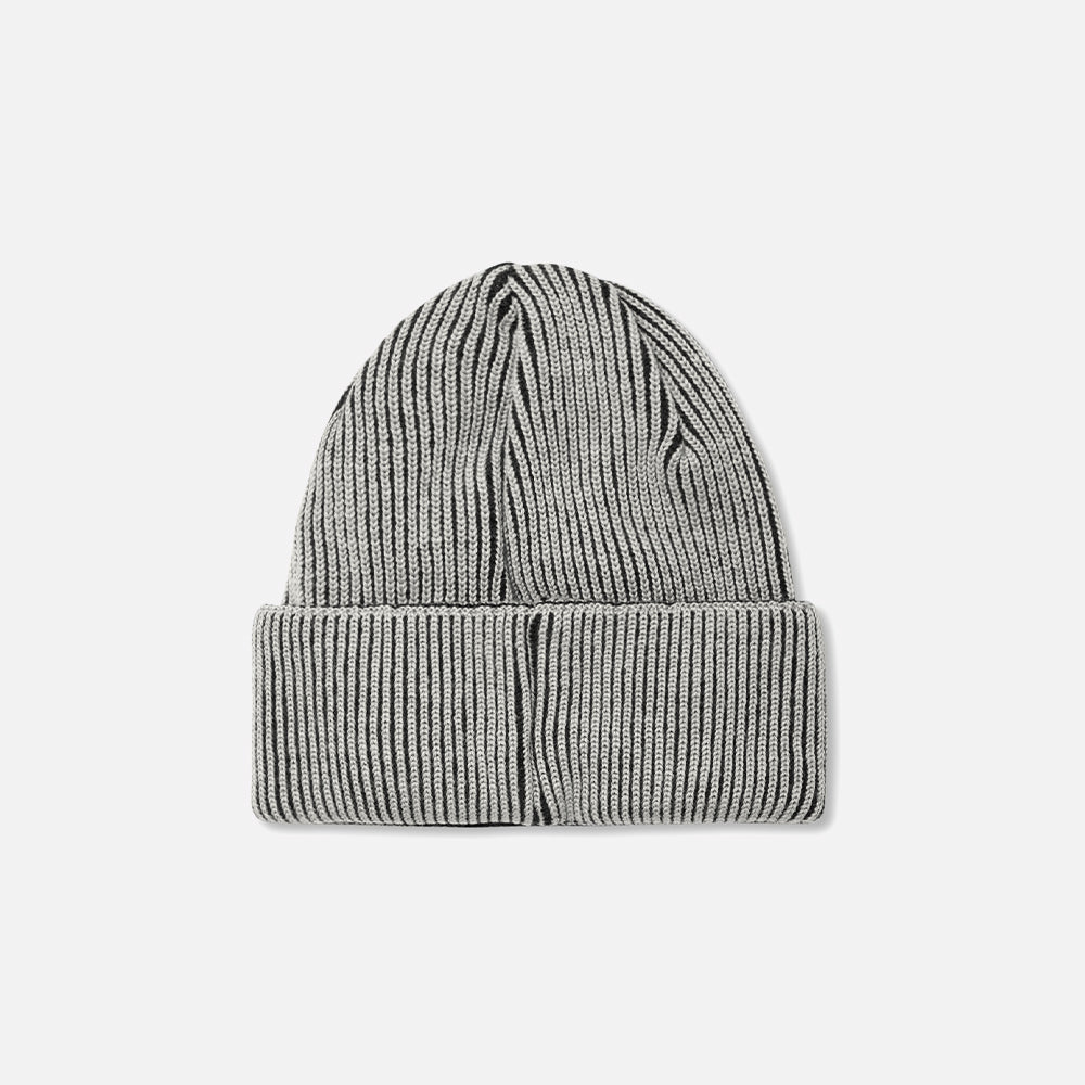 Polar beanie Lines Merino white black