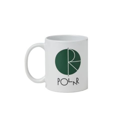 Polar Skate Co mug Fill Logo white green