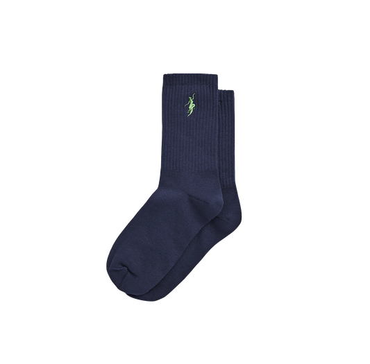 Polar Skate Co No Comply socks navy sage