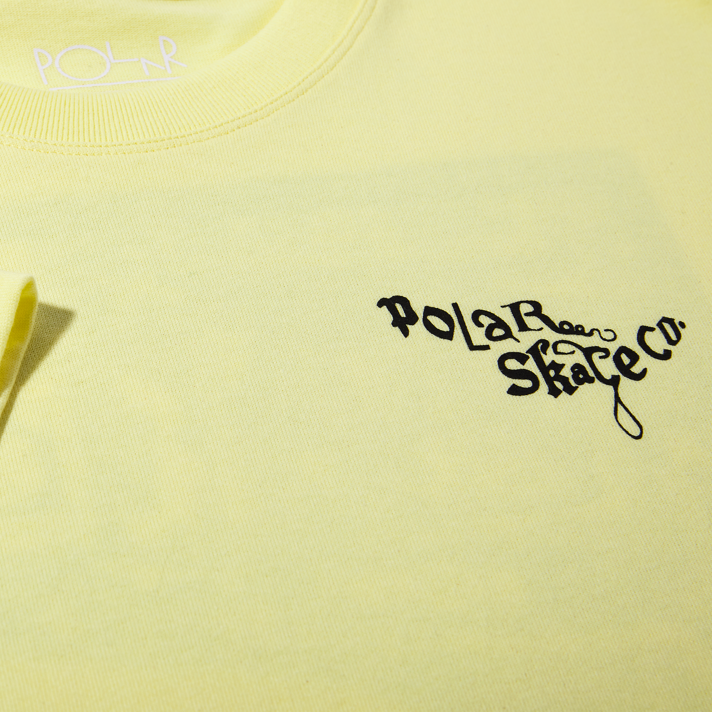 Polar Skate Co tee Gorilla King pale yellow