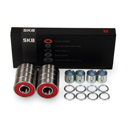 SKB bearings abec 7 silver red