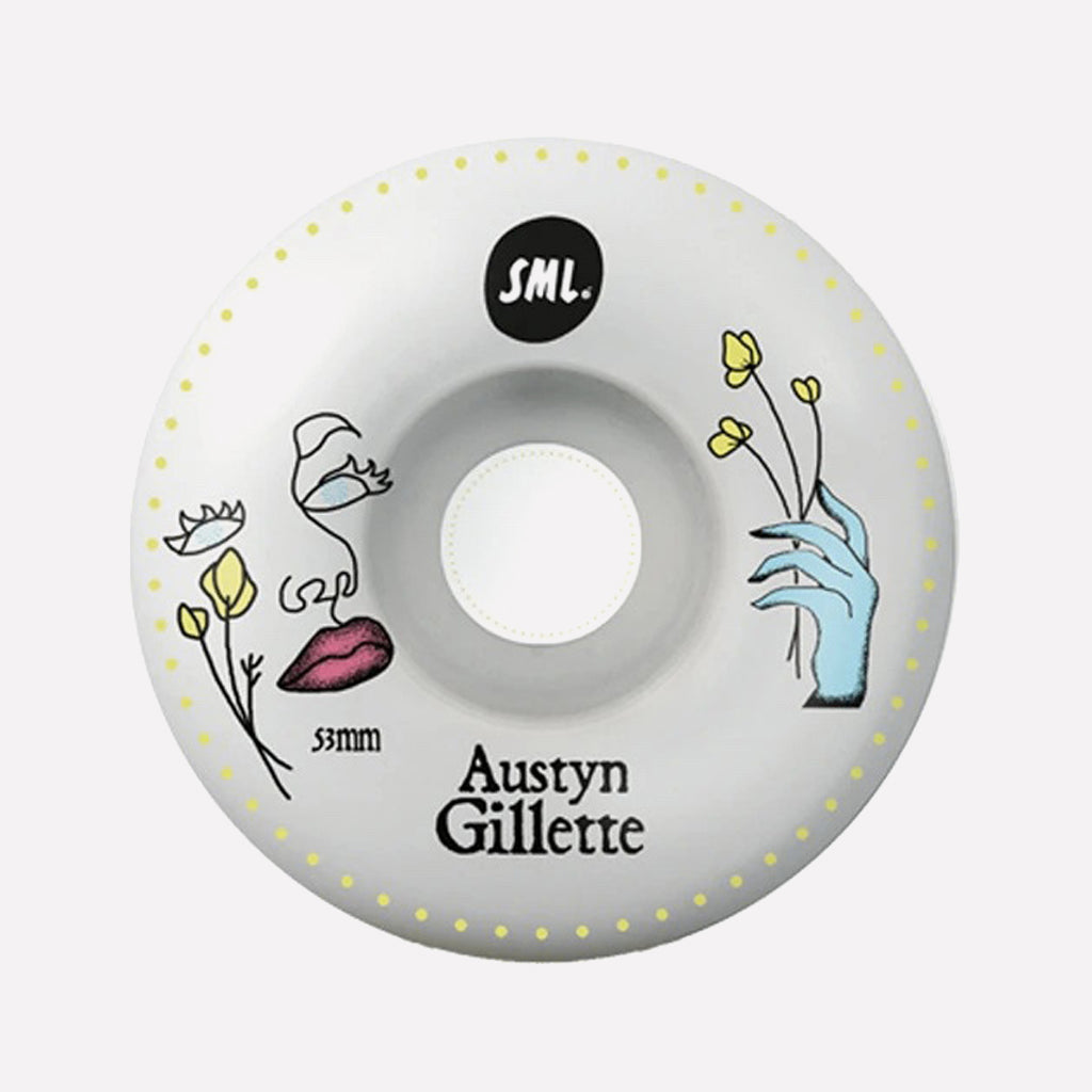 Small wheels Austyn Gillette Lucidity Serie 99A 53mm white