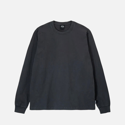 Stüssy tee L/S Pigment Dyed Crew black