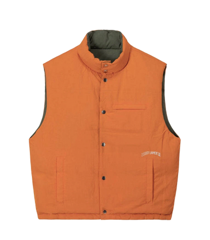 Stüssy Reversible Down Workgear Vest jacket olive – zeropolis Stüssy Reversible Down Workgear Vest jacket olive – zeropolis