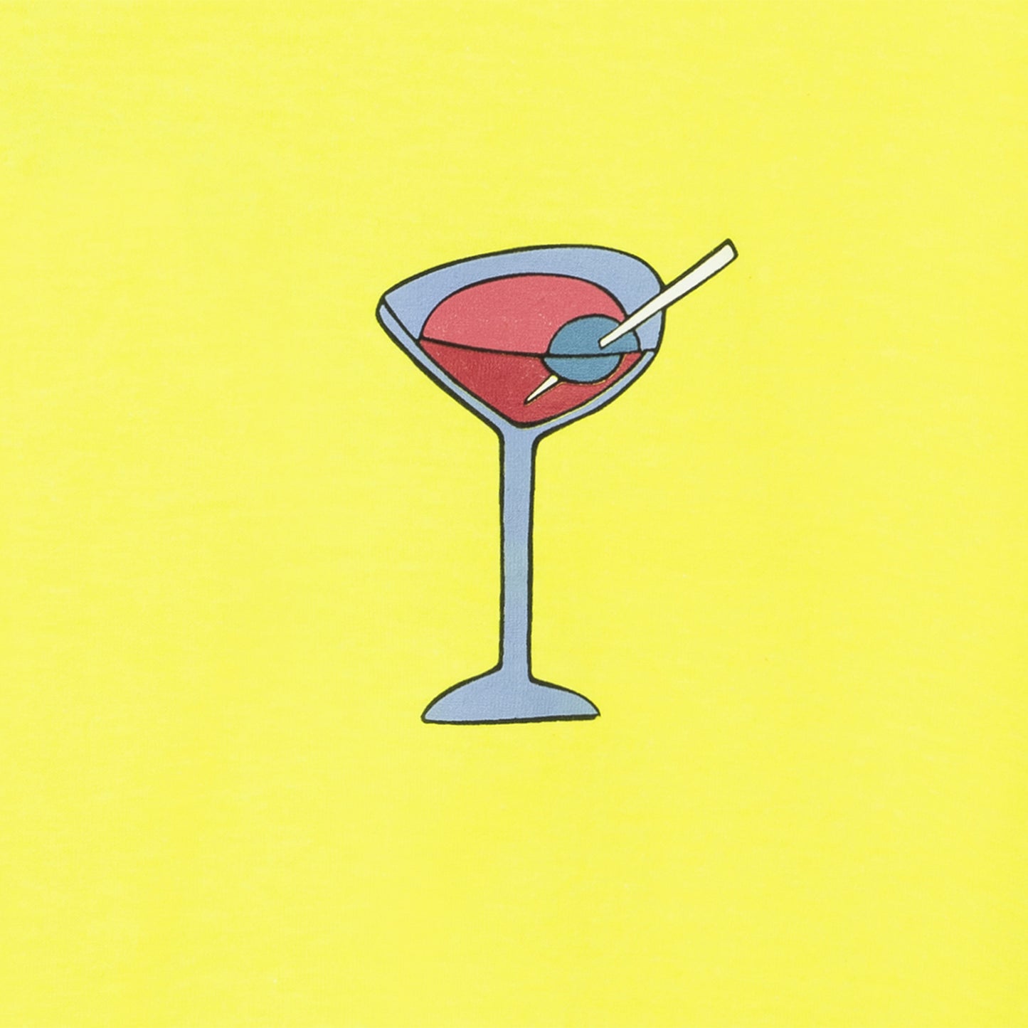 Tired Dirty Martini tee chartruse