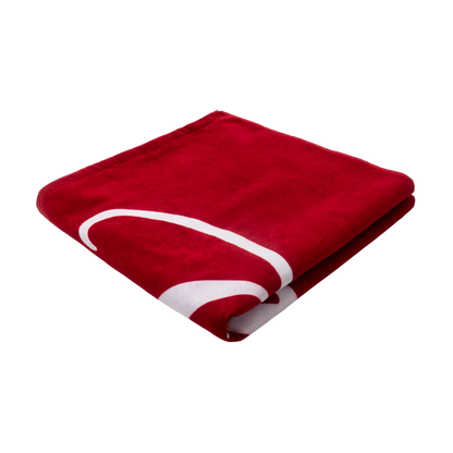 Tired Always towel red