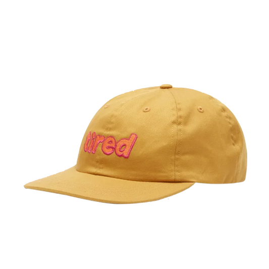 Tired Lower Case Block cap 6 panel khaki