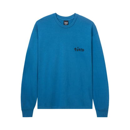 Tired tee L/S Jolt cobalt