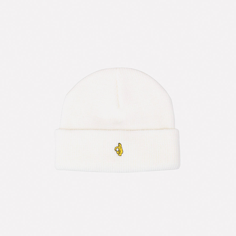 Krooked beanie Shmoo white yellow