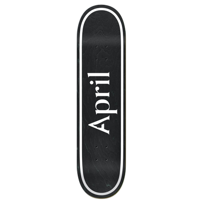April deck OG Logo Invert black 8"