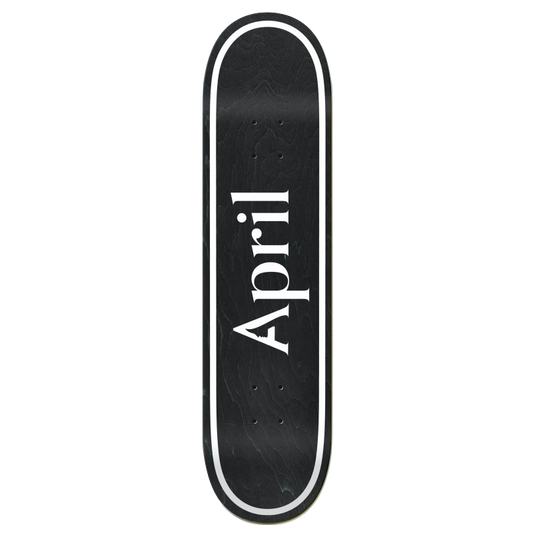 April deck OG Logo Invert black 8"