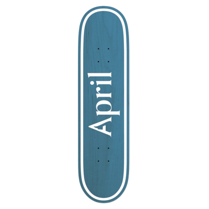 April deck OG Logo Invert blue 8"