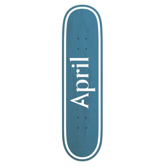 April deck OG Logo Invert blue 8"