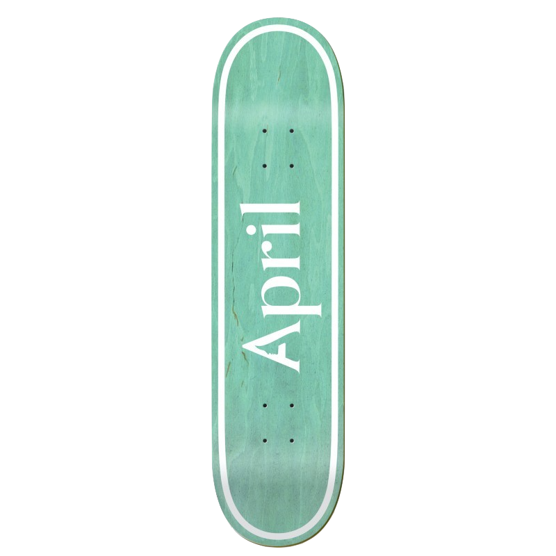 April deck OG Logo Invert mint 8"