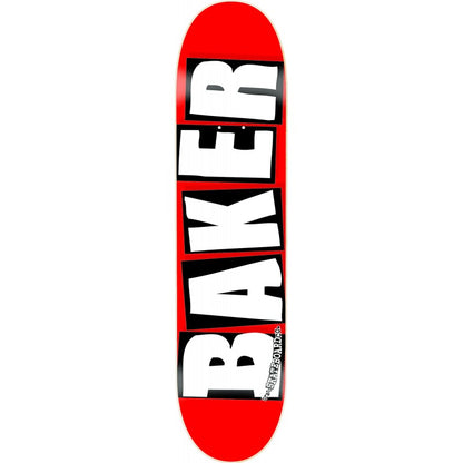 Baker deck Brand Logo red white 8"