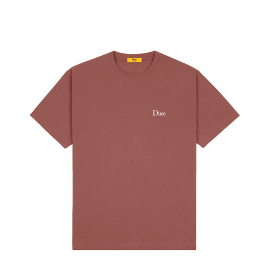 Dime tee Classic Small Logo washed maroon