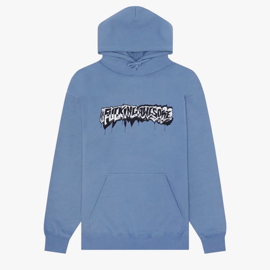 Fucking Awesome hoodie Dill Cut Up Logo dusty blue