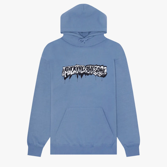 Fucking Awesome hoodie Dill Cut Up Logo dusty blue