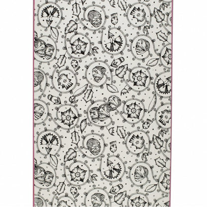 Fucking Awesome deck Flower face ivory black 8"