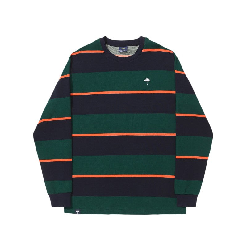 Hélas tee L/S Bands navy green