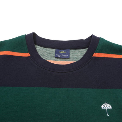 Hélas tee L/S Bands navy green