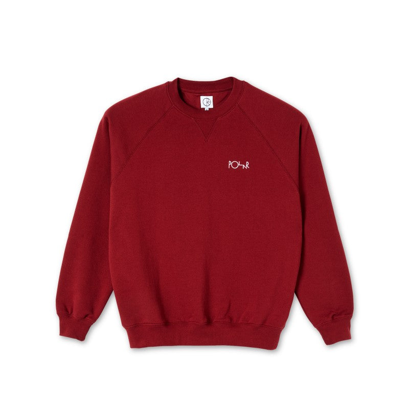 Polar crewneck Default rich red