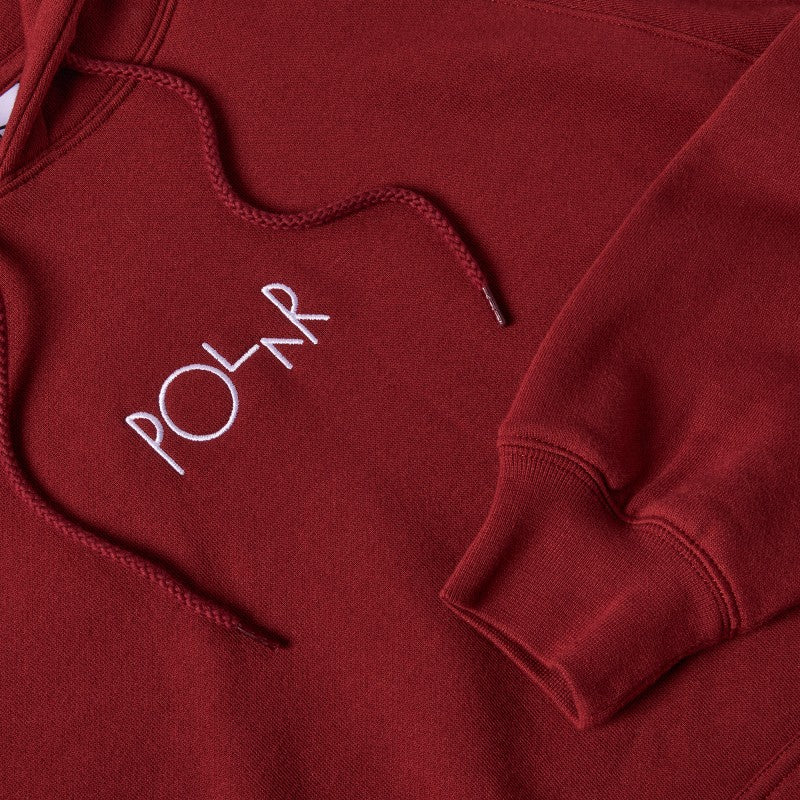 Polar hoodie Default rich red