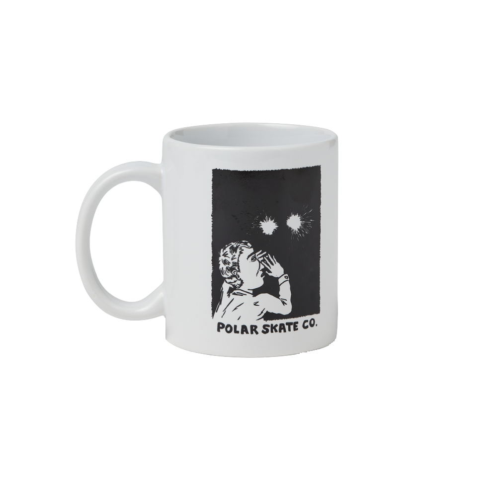 Polar mug Fireworks white black