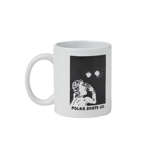 Polar Skate Co mug Fireworks white black